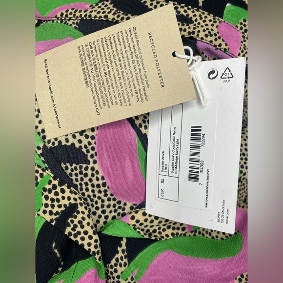 Monkl Shirt Dress Short Sleeve Sustainable Sz XL New WithTags - Picture 12 of 12